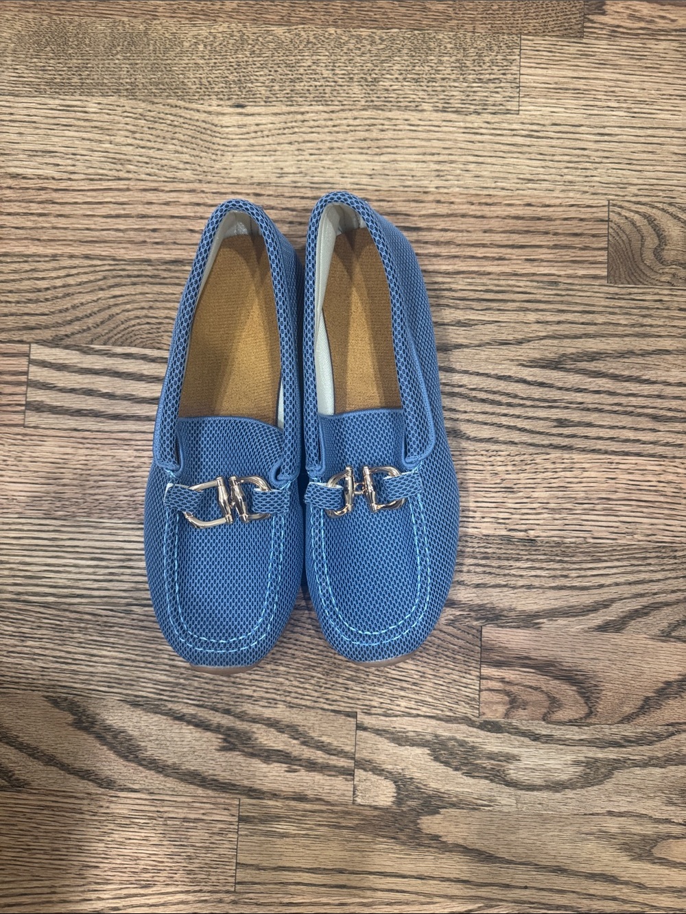 Blue women’s  Slip-On Driving Loafers